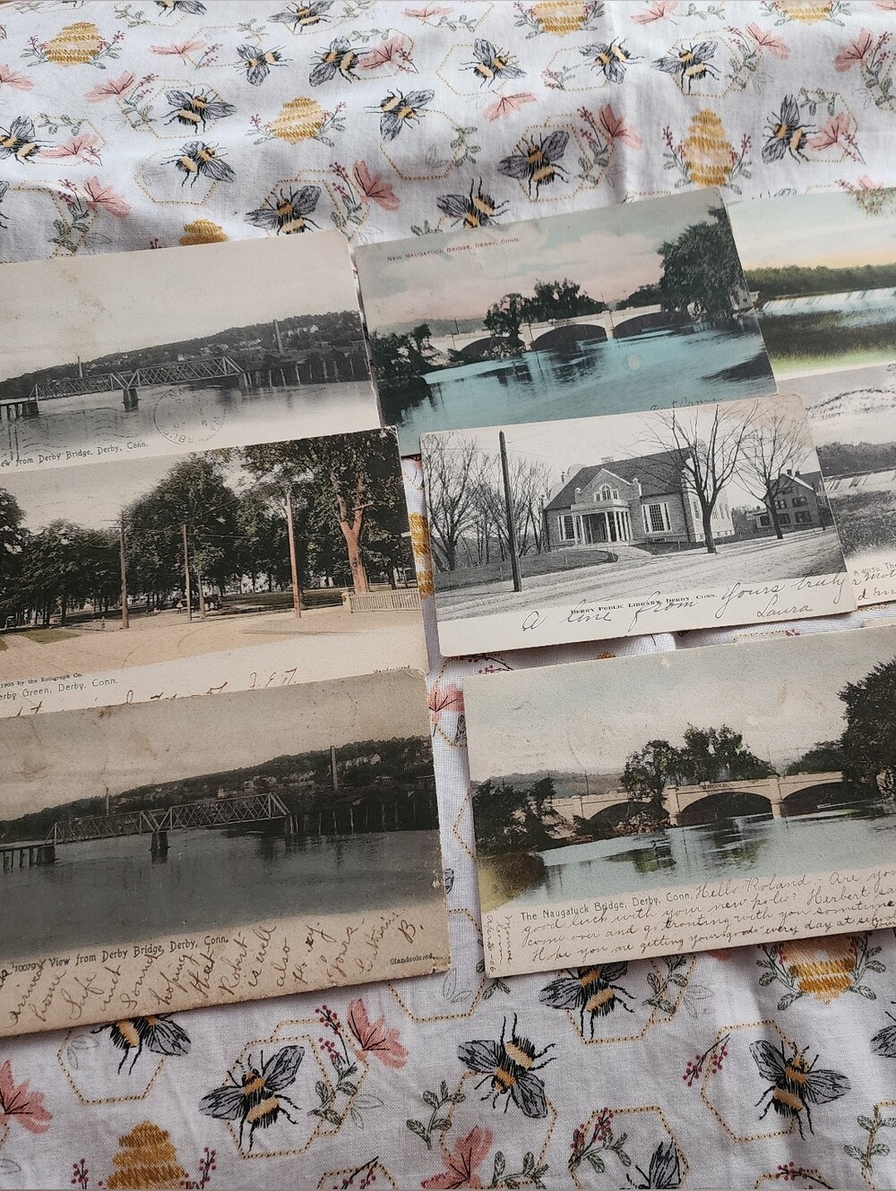 Vintage Derby, CT Postcard Lot - 50 PCS